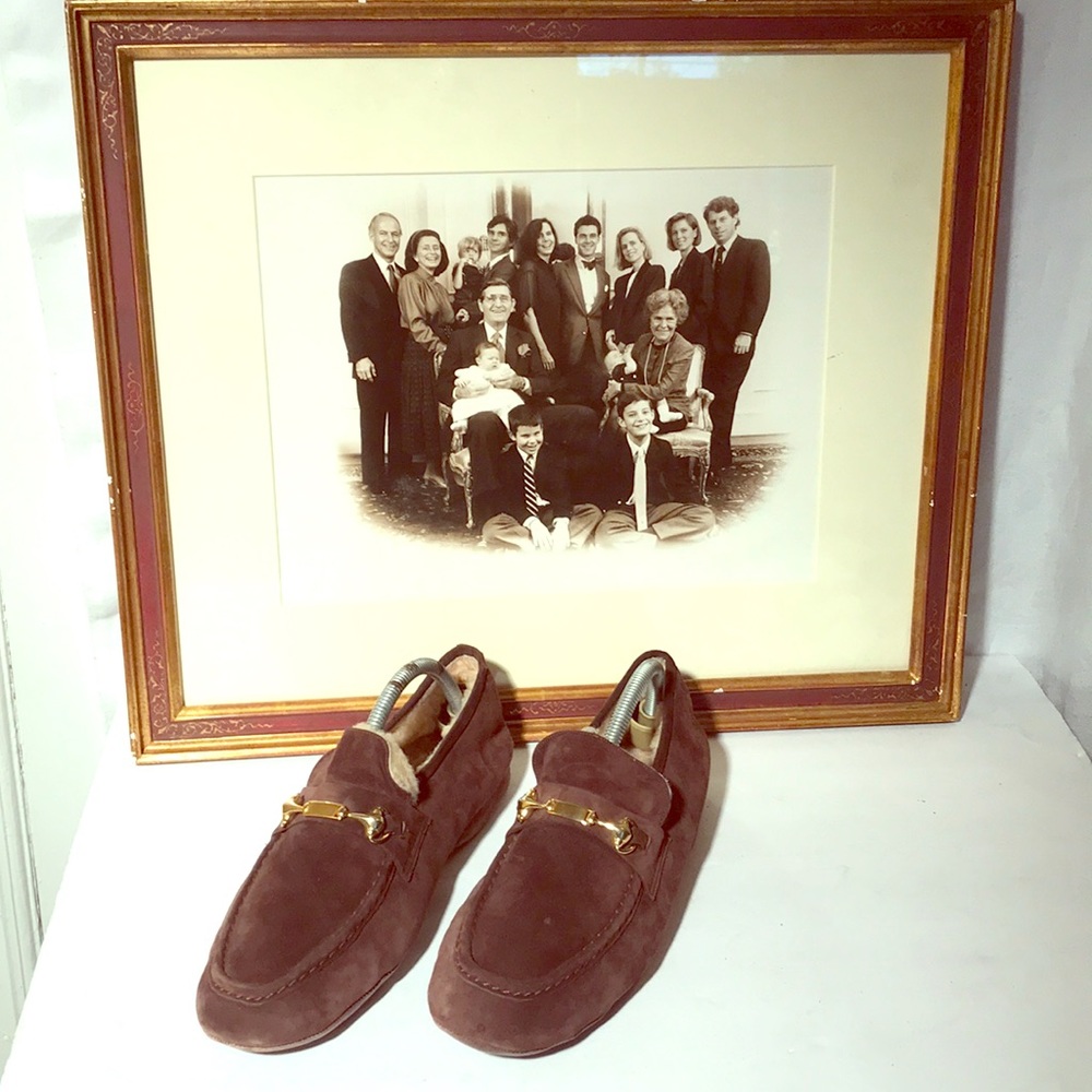 Gucci Shearling Slippers From Eileen Ford’s Estate